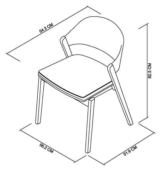 Vega Scandi Oak Dining Chair