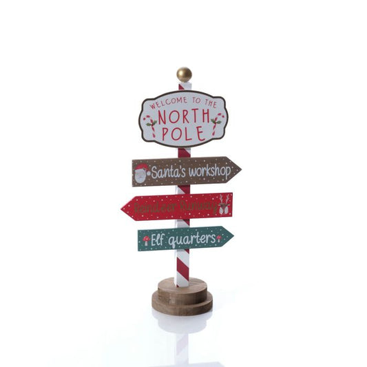 Welcome To The North Pole Sign Post