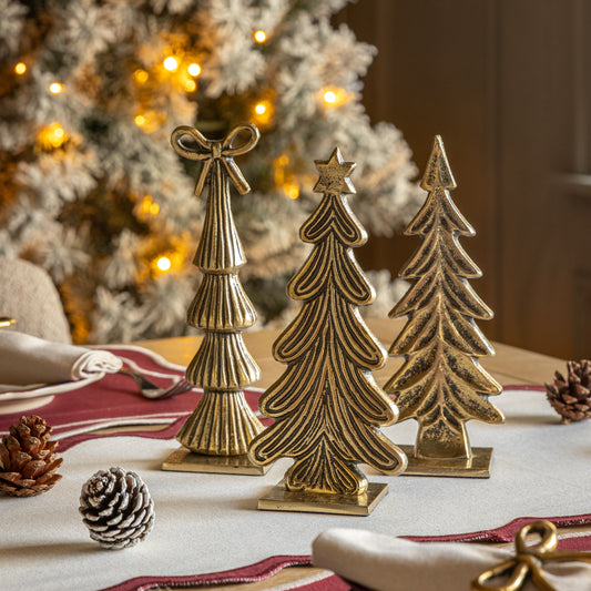 Heritage Bow Tree Ornament Gold