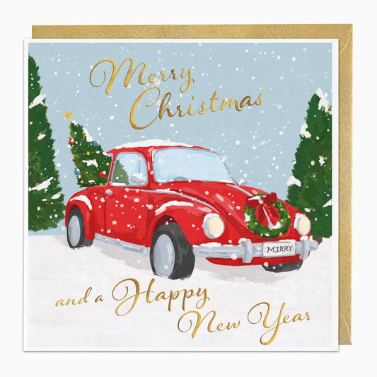 Festive Car Christmas Card