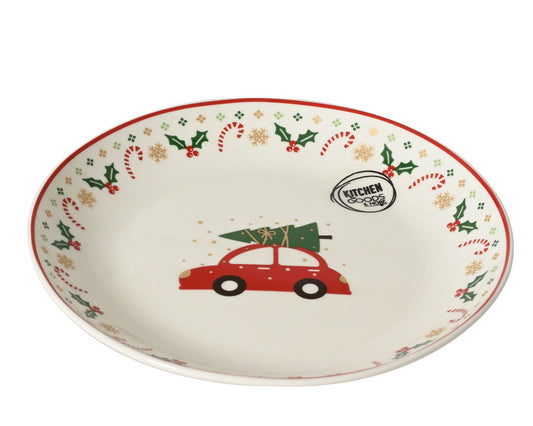 Car with Tree Serving Plate