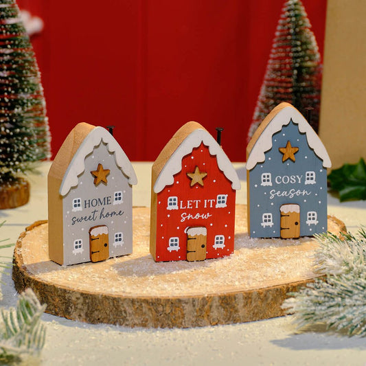 Let It Snow Wooden House