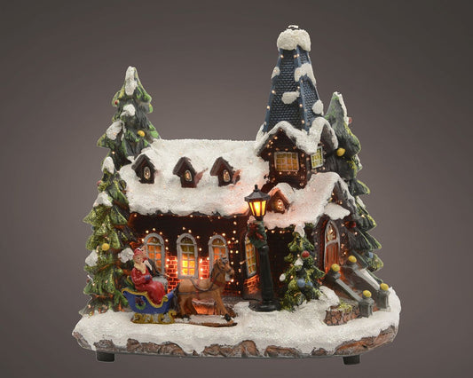 LED Church Scene Ornament