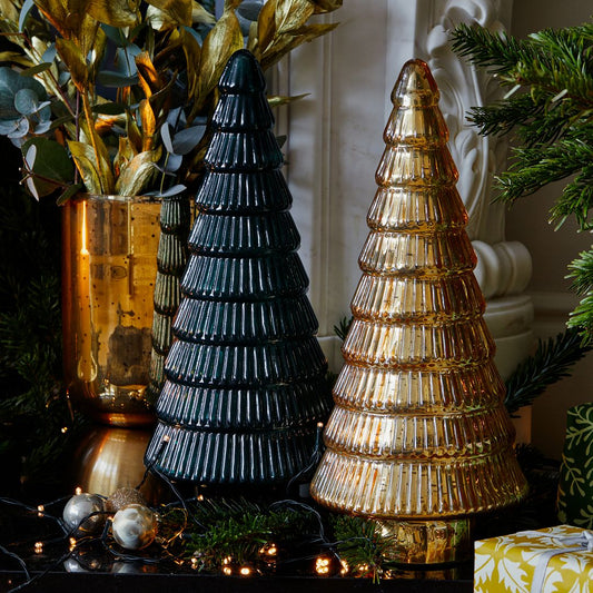 Juniper Gold Glass Tree Small