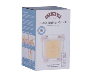 Glass Butter Crock