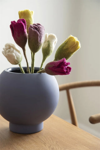 Felt Tulip White