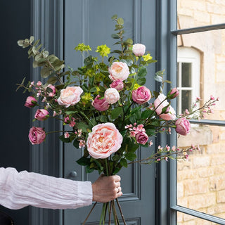 Luxury Pink Faux Rose Bouquet