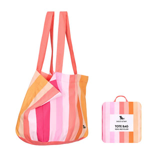 Miami Sorbet Foldaway Tote Bag