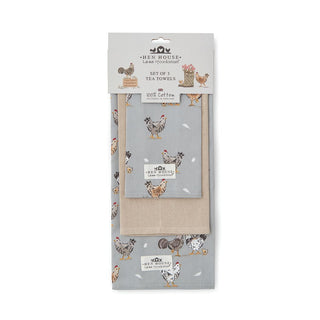 Hen House Lane Tea Towels 3Pk