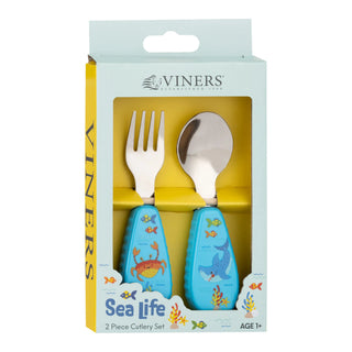 Sea Life 2pc Kids Cutlery Set