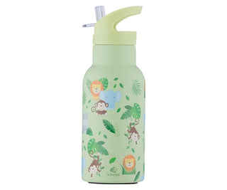 Jungle Water Bottle with Flip Straw 350ml