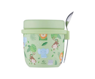 Jungle Food Flask With Spoon 300ml