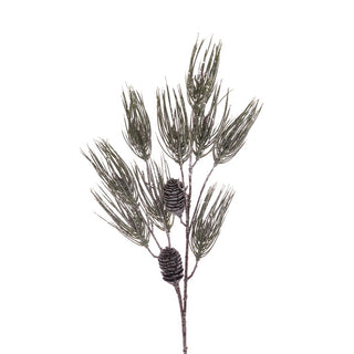 Frosted Pine Cone Spray 74cm