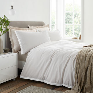 Seersucker Woven Stripe Natural King Duvet Set