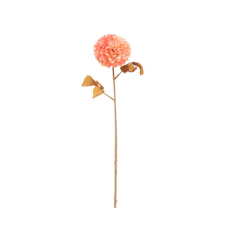 Apricot Faux Dahlia Stem