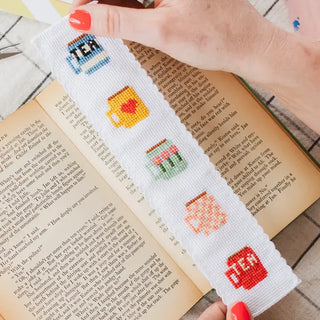 Tea/Mugs Cross Stitch Bookmark Kit