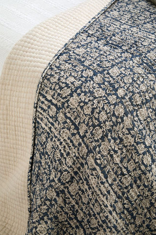Provence Quilted Throw Nordic Blue