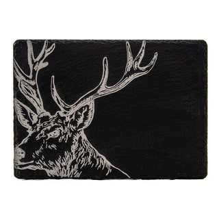 Etched Stag Rectangular Cheeseboard