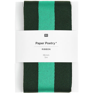 Duo Stripes Green Rbbon
