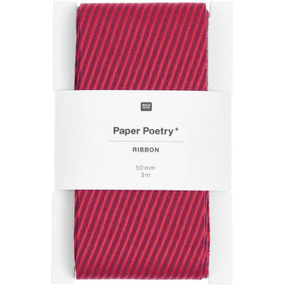 Diagonal Red Stripes Ribbon