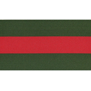 Duo Stripes Ribbon Green/Red