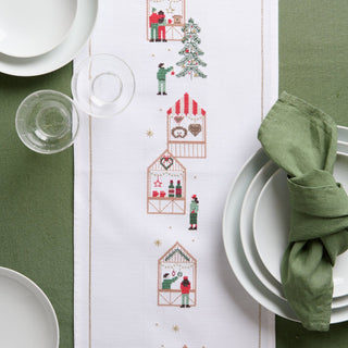 Table Runner Christmas Embroidery Kit