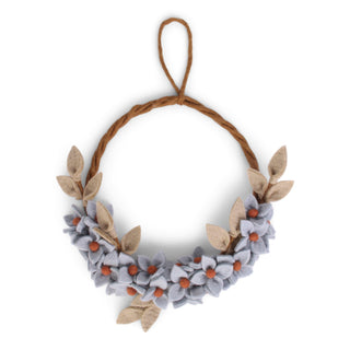 Felt Wreath Dusty Blue