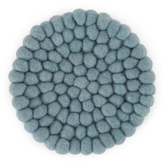 Felt Small Coasters Light Blue 2pk