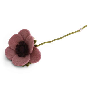 Felt French Anemone Dusty Rose