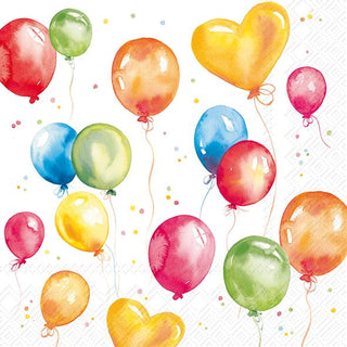 Birthday Balloons Cocktail Napkins