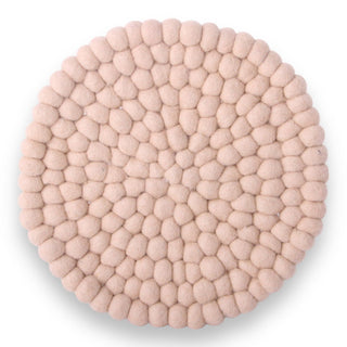 Felt Big Coaster Beige