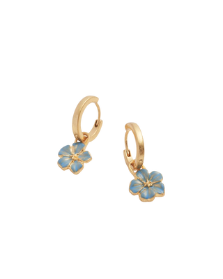 Flower Huggie Earrings