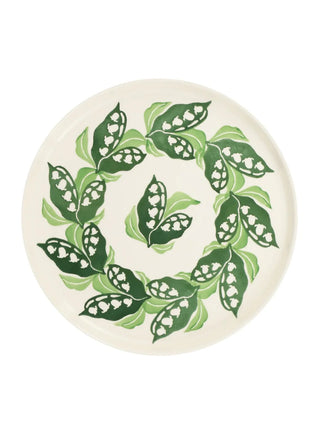 Lily Of The Valley Flat Serving Plate