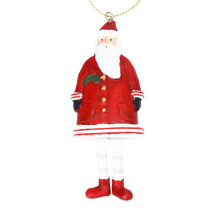 Santa Resin Hanging Decoration 9cm