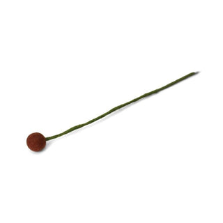 Felt Dot Flower Chesnut Brown 2cm