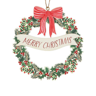 Merry Christmas Wreath Tree Decoration