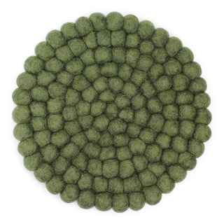 Felt Big Coaster Pine Green