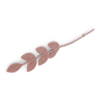Felt Leaf Branch Dusty Rose