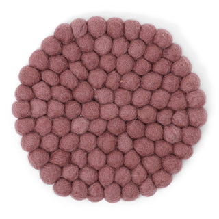 Felt Small Coasters Plum 2pk