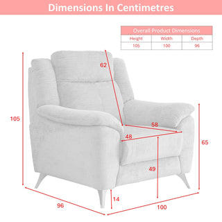 Monroe Armchair Stone (Fixed)