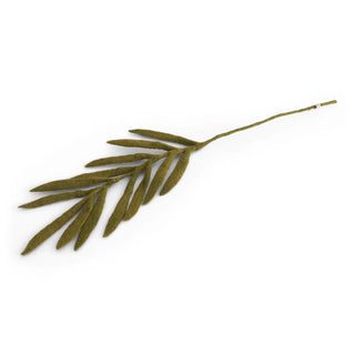Felt Palm Leaf Branch Green