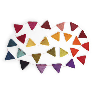 Felt Colorful Flag Garland