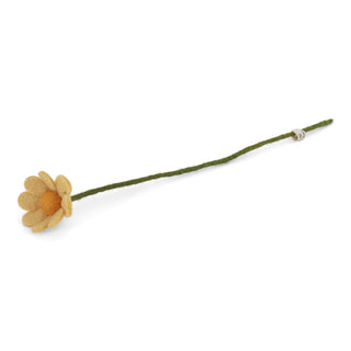 Felt Anemone Flower Light Yellow