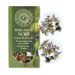 Bergamot Noir Soya Wax Melts Duo