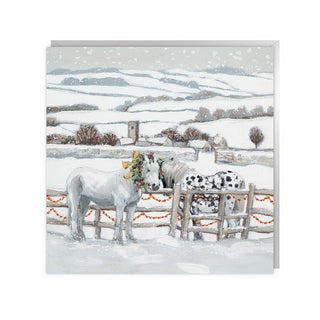 White Christmas Christmas Cards 6Pk