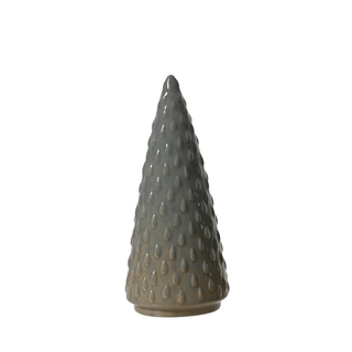 Green Embossed Straight Christmas Tree 20cm