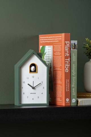 Jungle Green Modern Cuckoo Alarm Clock