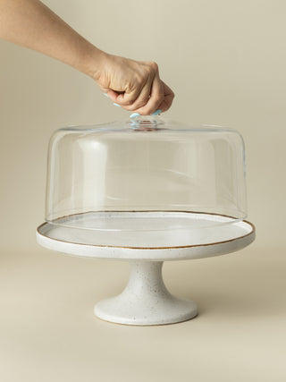 Sail Cake Stand with Glass Dome