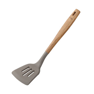 Denby Acacia & Silicone Slotted Turner Grey