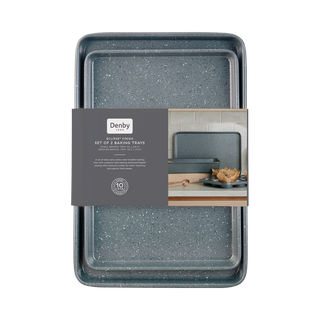 Denby Eclipse Finish Set Of 2 Baking Sheets